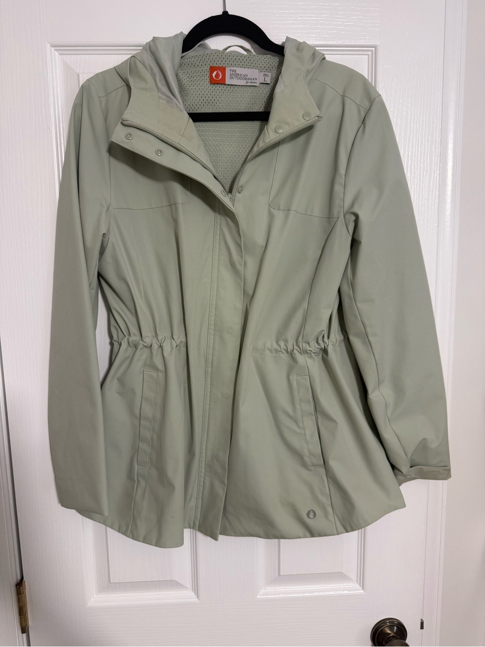 Light Sage Hooded Trench Coat by Eddie Bauer